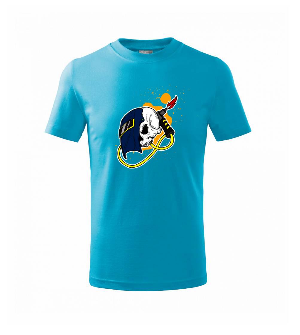 Svářeč - kreslená lebka