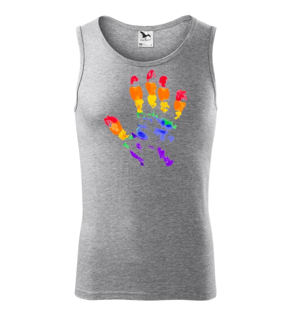 LGBT hand print LGBT hand print