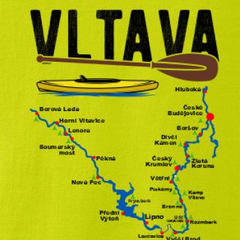 Mapa řeky Vltavy Mapa řeky Vltavy