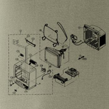 Nákres stará CRT televize
