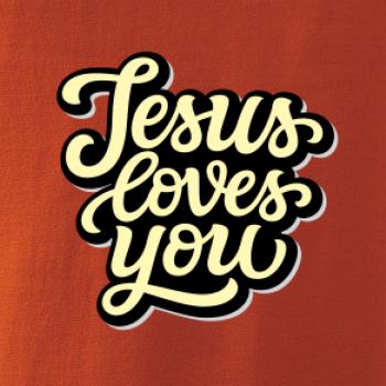 Jesus loves you - psací písmo