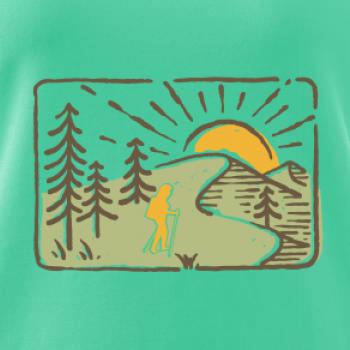 Nordic walking v přírodě