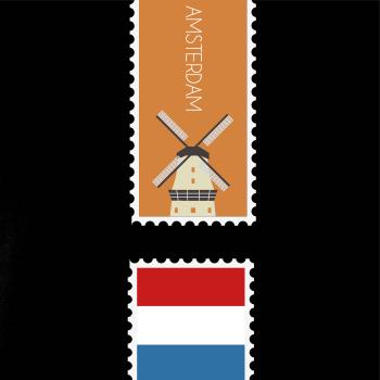 Amsterdam známka barevná