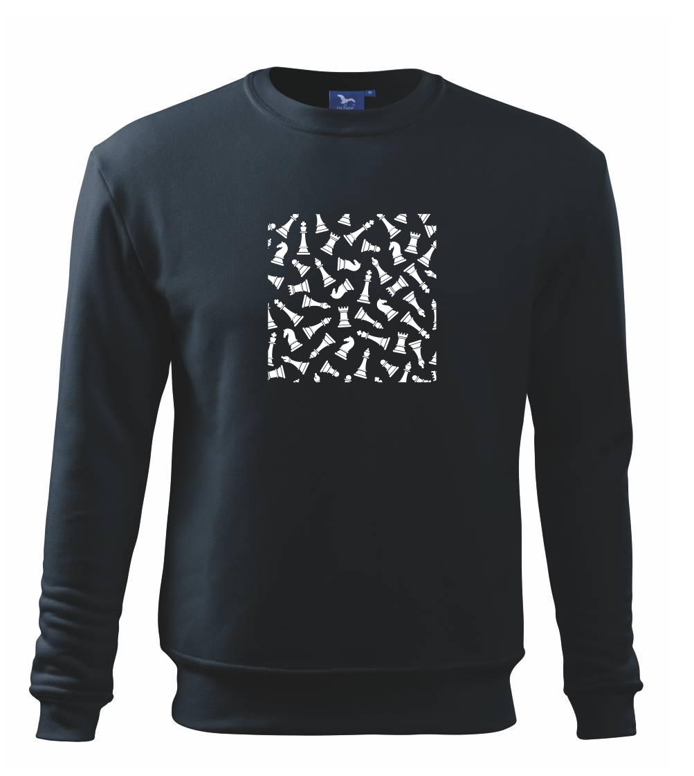 Šachové figurky ve čtverci - Mikina Essential dětská
