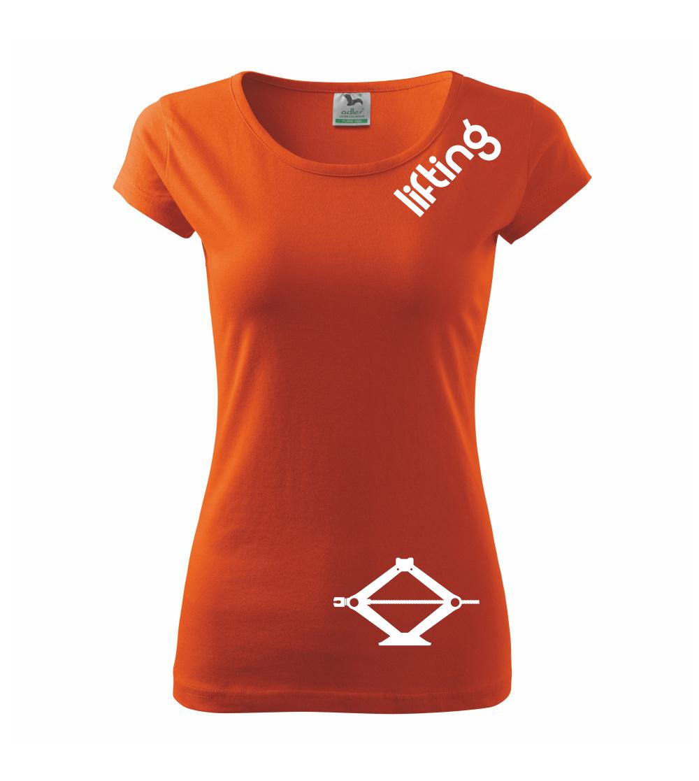 Lifting nápis šikmo