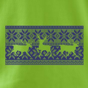 Jelen ve vánočním vzoru