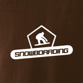 Snowboarding nápis logo