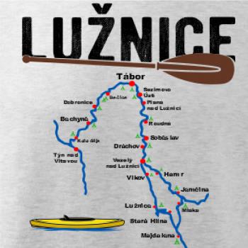 Mapa řeky Lužnice