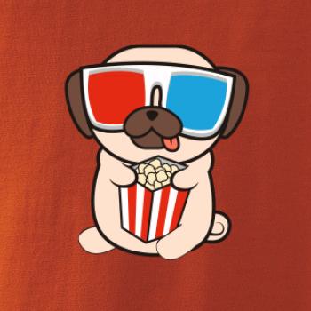 Mops a 3D brýle