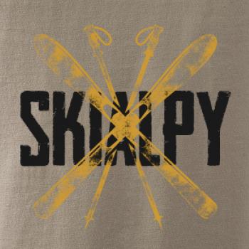 Skialpy nápis lyže