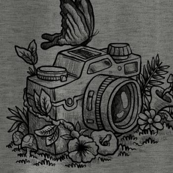 Foťák kreslený motýl