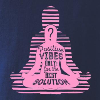 Joga - positive vibes only růžová