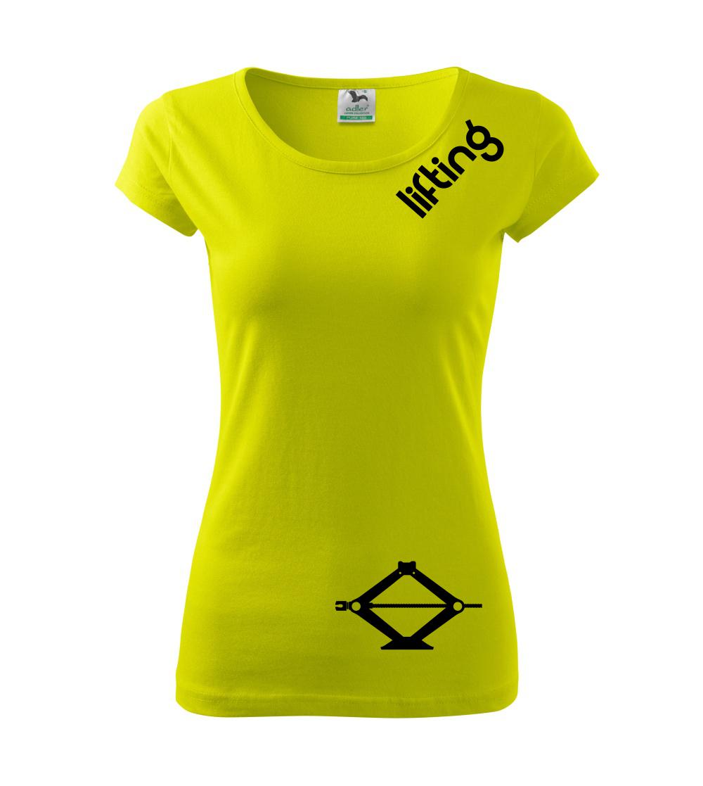 Lifting nápis šikmo