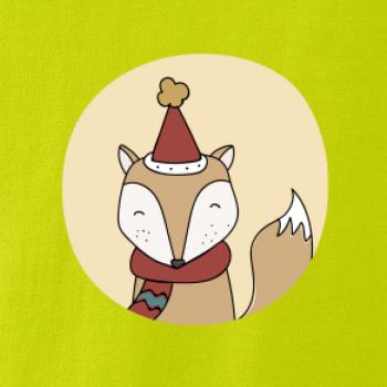 Vánoční liška v kolečku