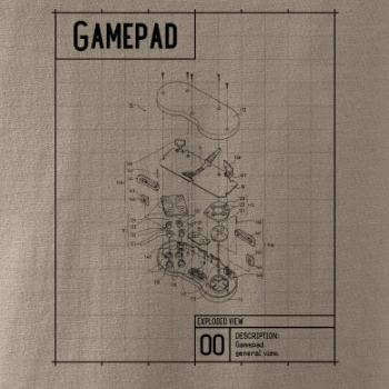 Nákres Gamepad rozebraný