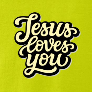 Jesus loves you - psací písmo