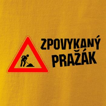 Zpovykaný Pražák - práce na silnici