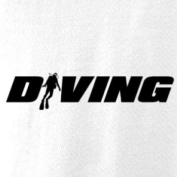 Diving nápis potápěč Diving nápis potápěč