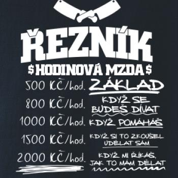 Hodinová mzda řezník Hodinová mzda řezník