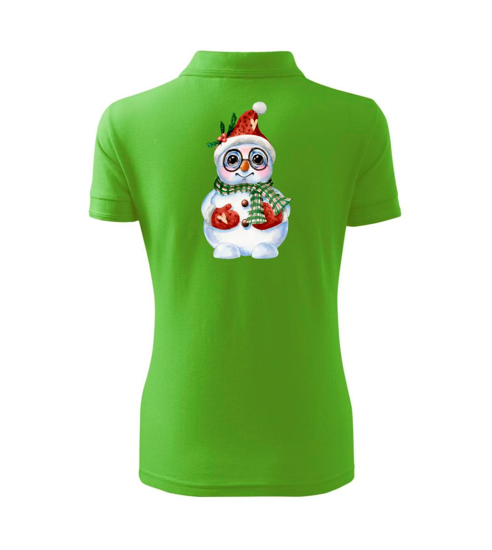 Sněhulák kreslený s brýlemi