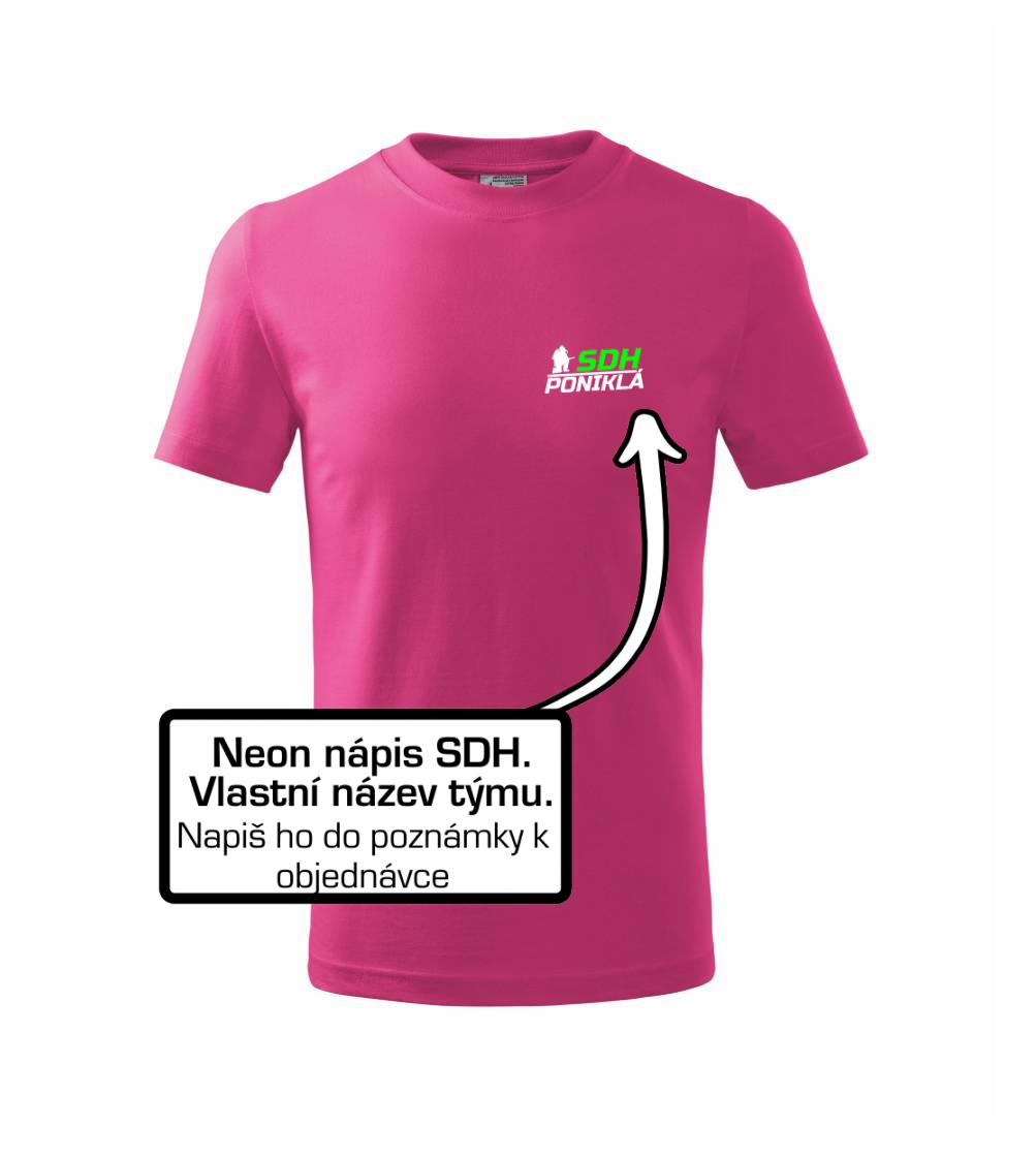 SDH hasič klečící - Váš název - FLUO