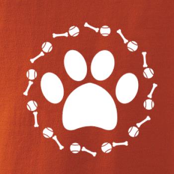 Tlapka míč kost pes