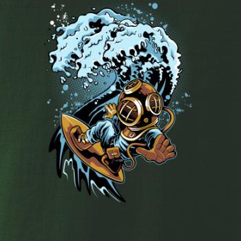 Surfující potápěč