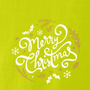 Merry christmas - nápis kulatý Merry christmas - nápis kulatý