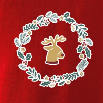 Vánoční věnec se sobem