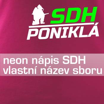SDH hasič klečící - Váš název - FLUO