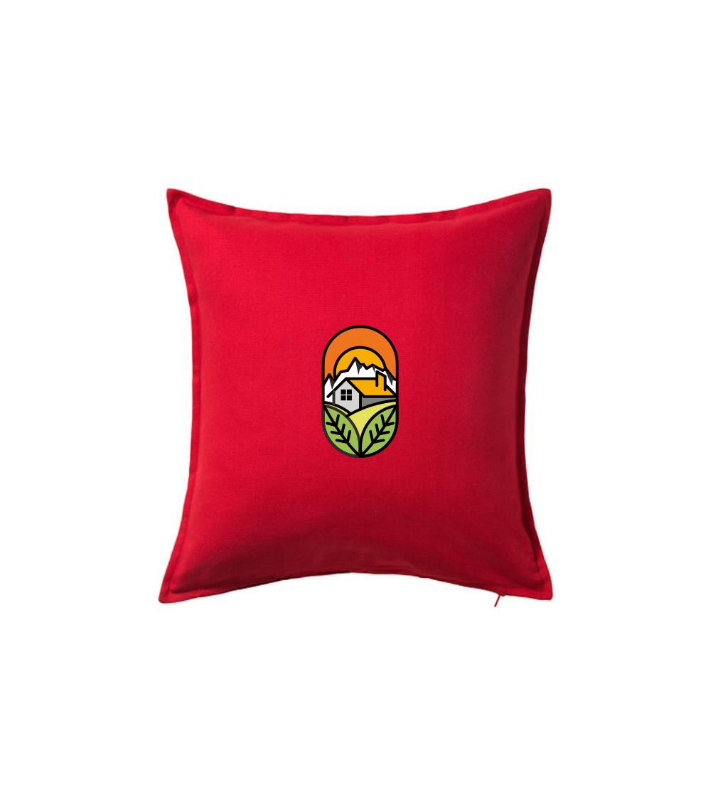 Chalupa při západu slunce