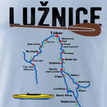 Mapa řeky Lužnice