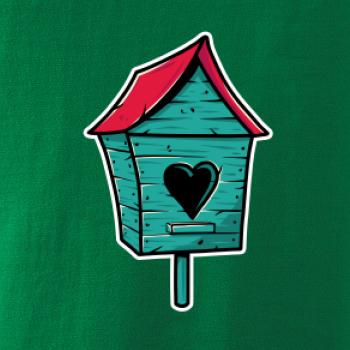 Barevná budka pro ptáky