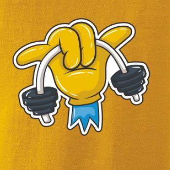 Comics ruka a činka