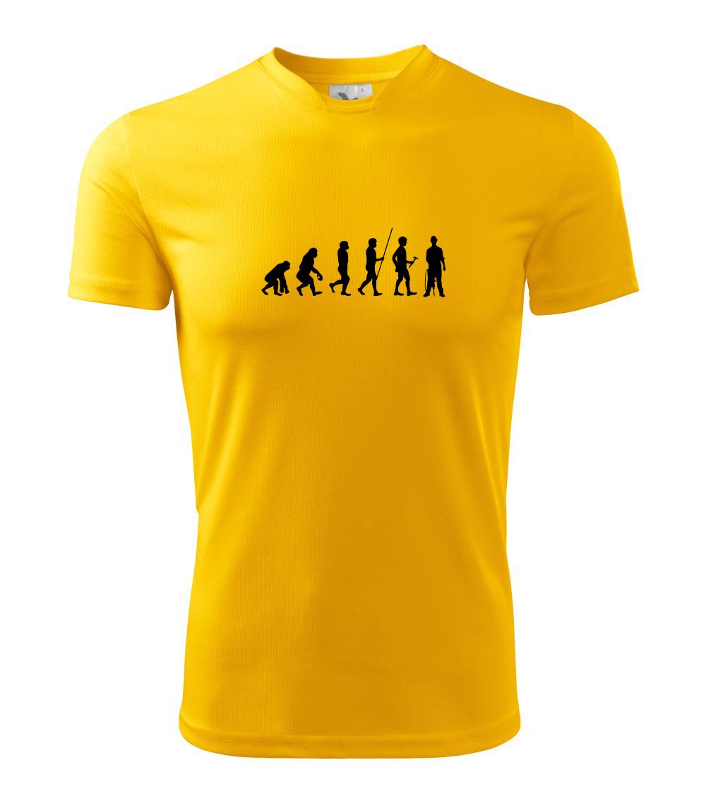 Evoluce zedník zbiječka - Dětské triko Fantasy sportovní (dresovina)