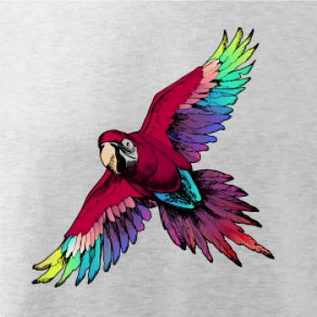 Papoušek kreslený letící