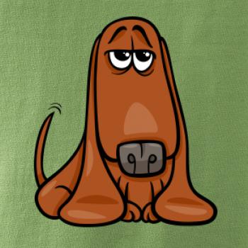 Baset - kreslený hnědý