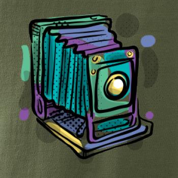 Foťák barevný starý - jedna čočka