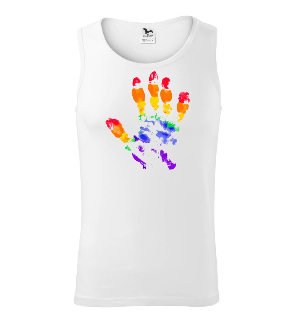 LGBT hand print LGBT hand print