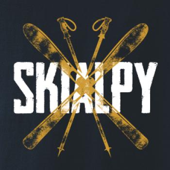 Skialpy nápis lyže