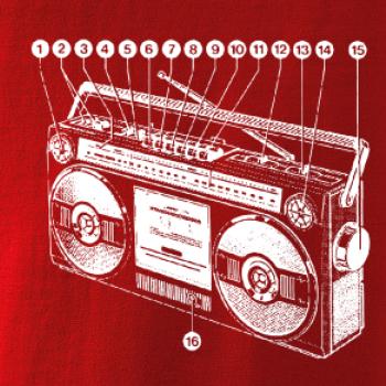 Nákres starý magnetofon