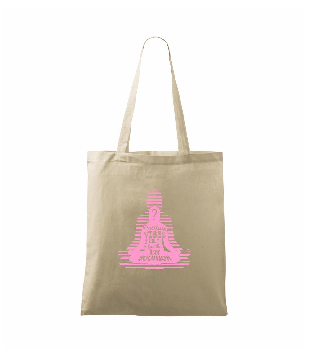 Joga - positive vibes only růžová