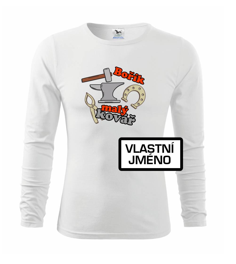Malý kovář - vlastní jméno - Triko dětské Long Sleeve