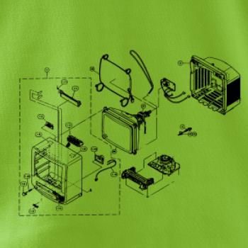 Nákres stará CRT televize