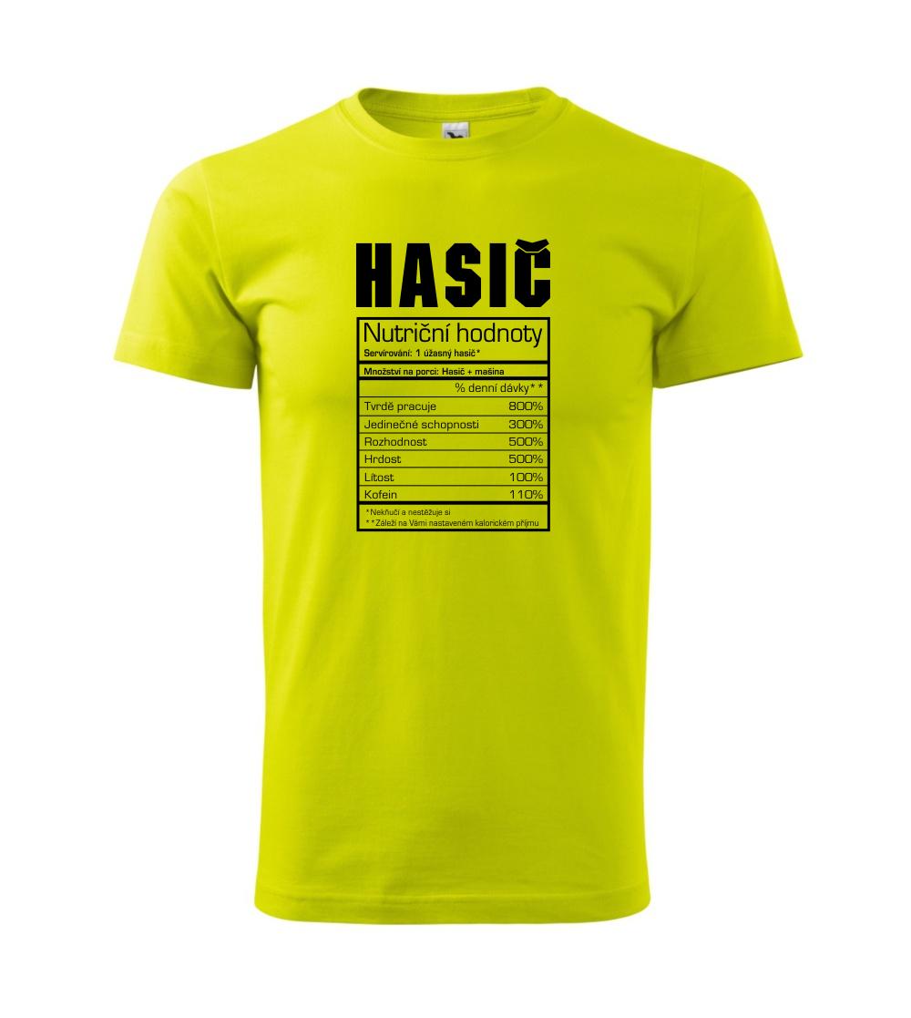 Nutriční hodnoty - hasič, hasička Nutriční hodnoty - hasič, hasička