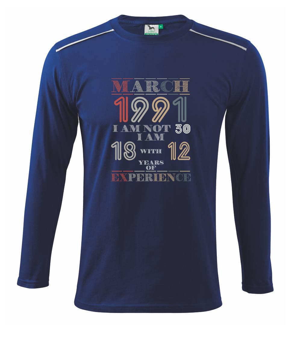 Narozeniny experience 1991 March - Triko s dlouhým rukávem Long Sleeve