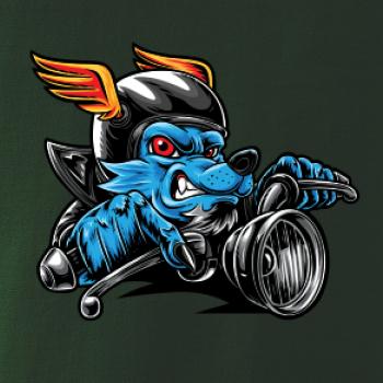 Motorkář vlk Motorkář vlk