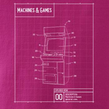 Nákres herní automat zepředu