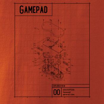 Nákres Gamepad rozebraný