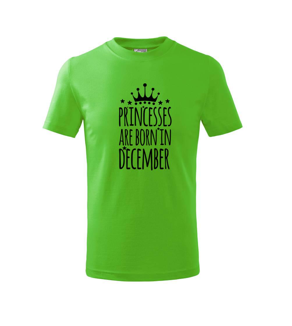 Princesses are born in December